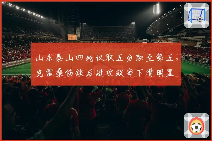 山东泰山四轮仅取五分跌至第五，克雷桑伤缺后进攻效率下滑明显